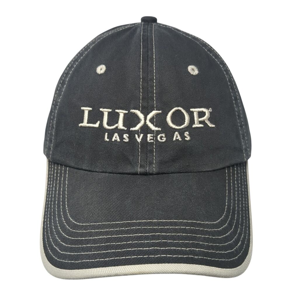 Luxor Las Vegas Strapback Baseball Cap Black One Size Adjustable Embroidered